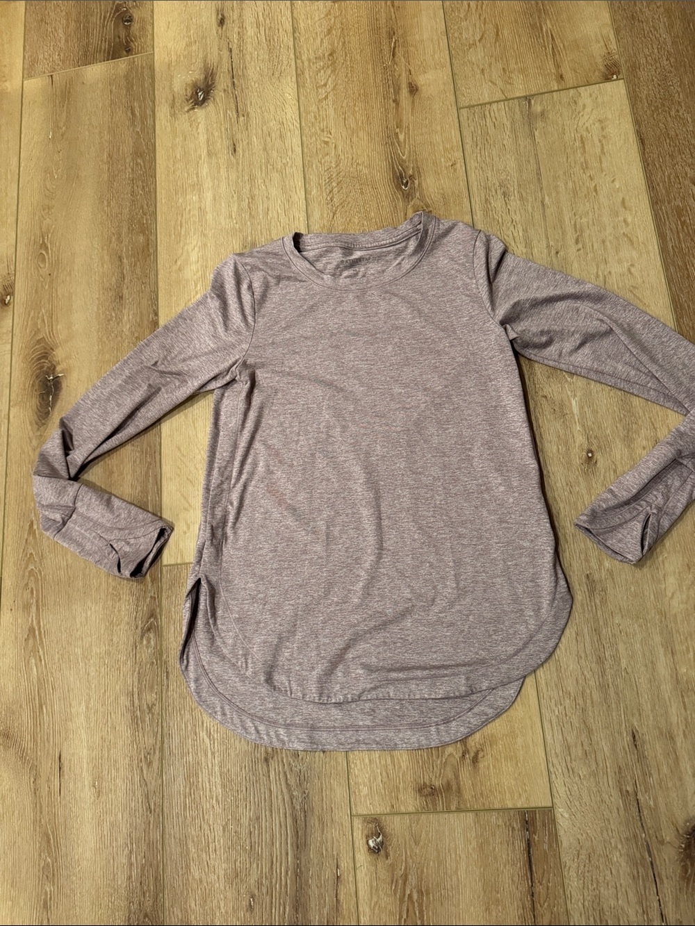 Athleta | Heathered Mauve Long Sleeve Tee | Moisture Wicking | Very Soft | XS
